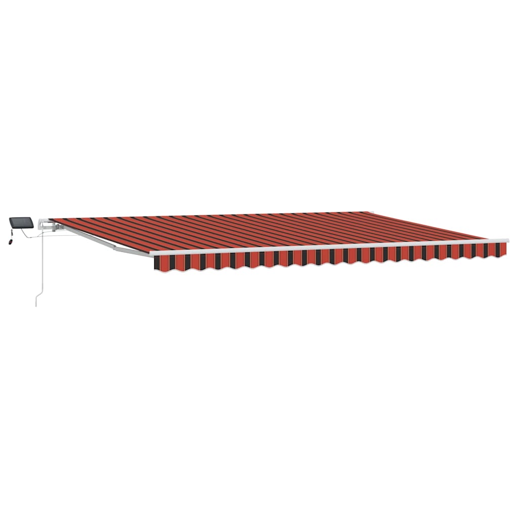 Retractable Awning Orange and brown 500 x 350 cm