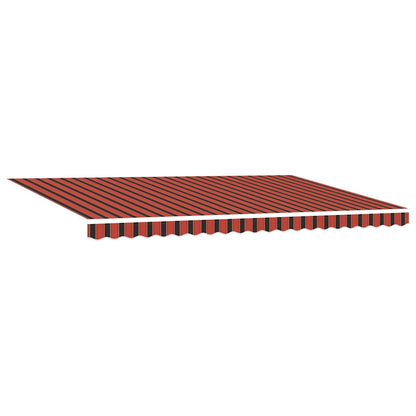 Retractable Awning Orange and brown 500 x 350 cm