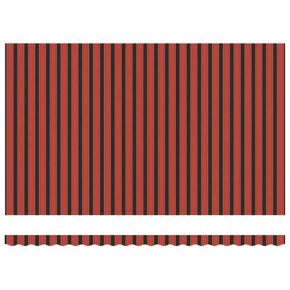 Retractable Awning Orange and brown 500 x 350 cm