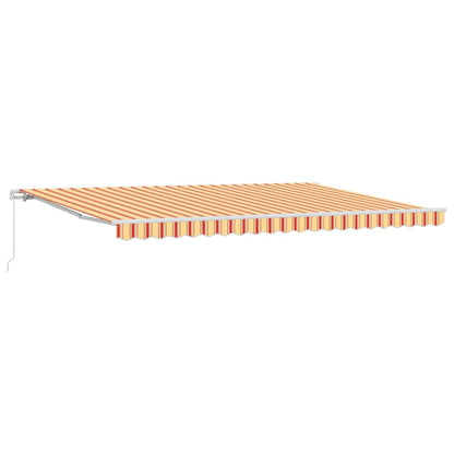 Retractable Awning Yellow and Orange 500 x 350 cm