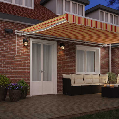 Retractable Awning Yellow and Orange 500 x 350 cm