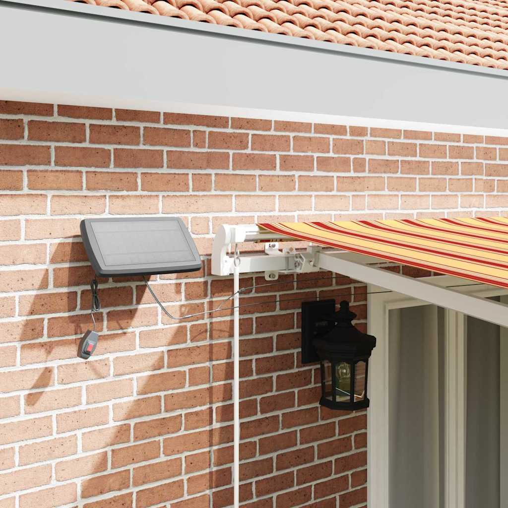 Retractable Awning Yellow and Orange 500 x 350 cm