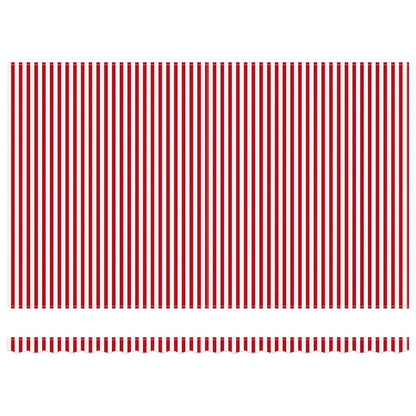 Retractable Awning Red and White 500 x 350 cm