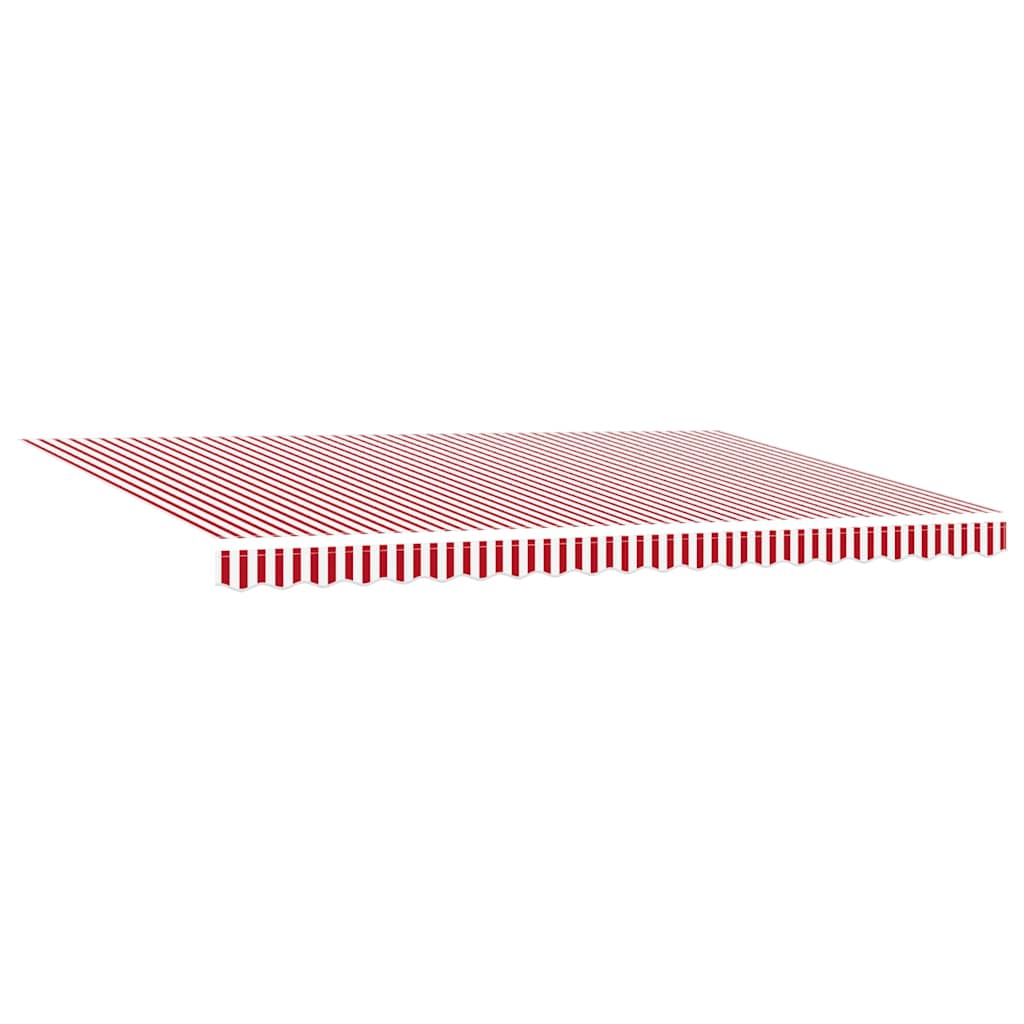 Retractable Awning Red and White 500 x 350 cm