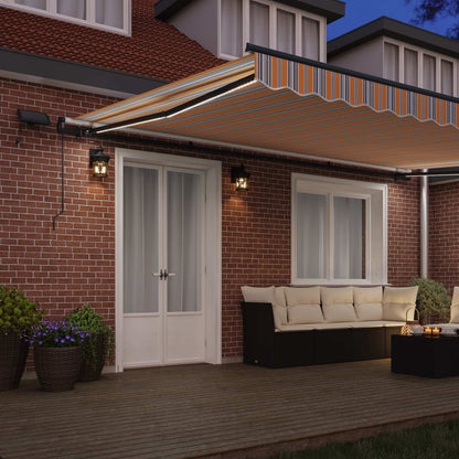 Retractable Awning Multicolour 500 x 350 cm