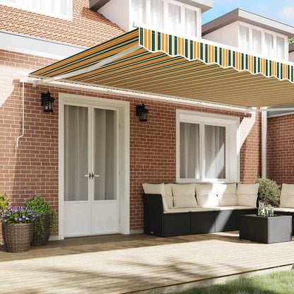 Retractable Awning Multicolour 500 x 350 cm
