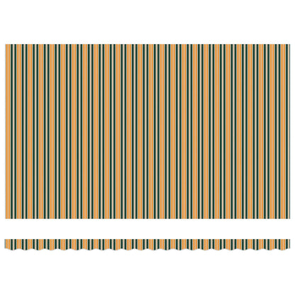 Retractable Awning Green and yellow 500 x 350 cm Fabric