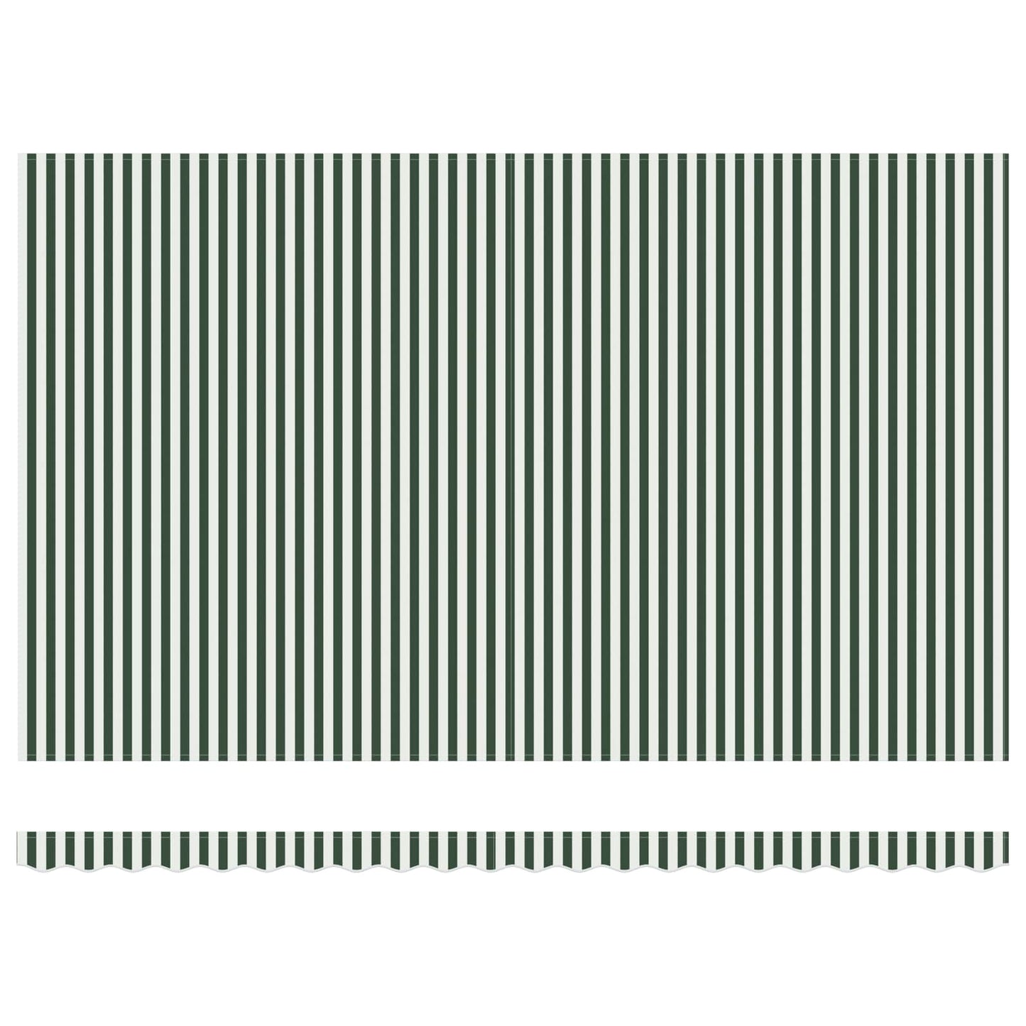 Retractable Awning Green and white 500 x 350 cm Fabric
