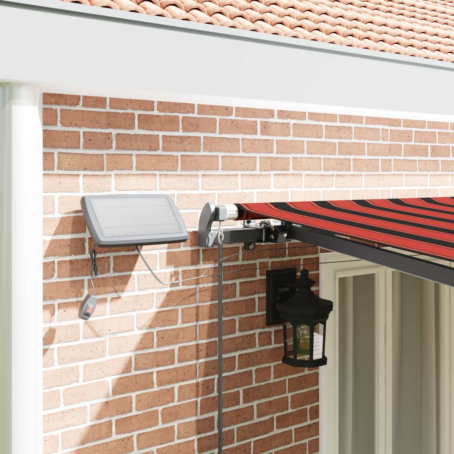 Retractable Awning Orange and brown 600 x 300 cm