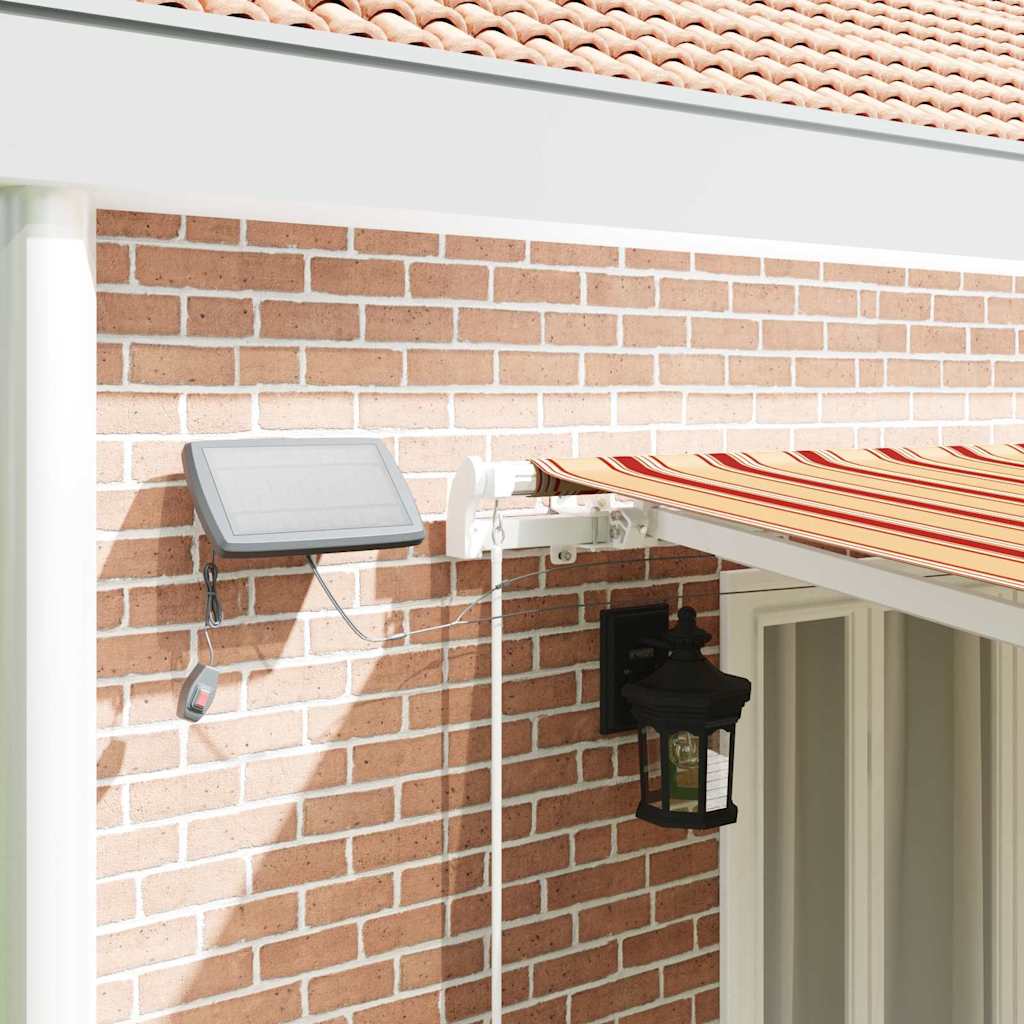 Retractable Awning Yellow and Orange 600 x 300 cm