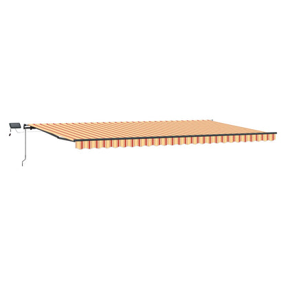 Retractable Awning Yellow and Orange 600 x 300 cm