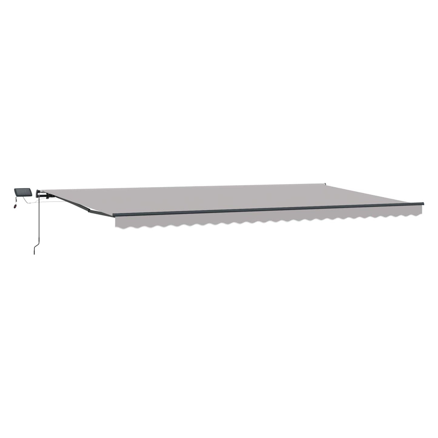 Retractable Awning Light grey 600 x 300 cm Fabric