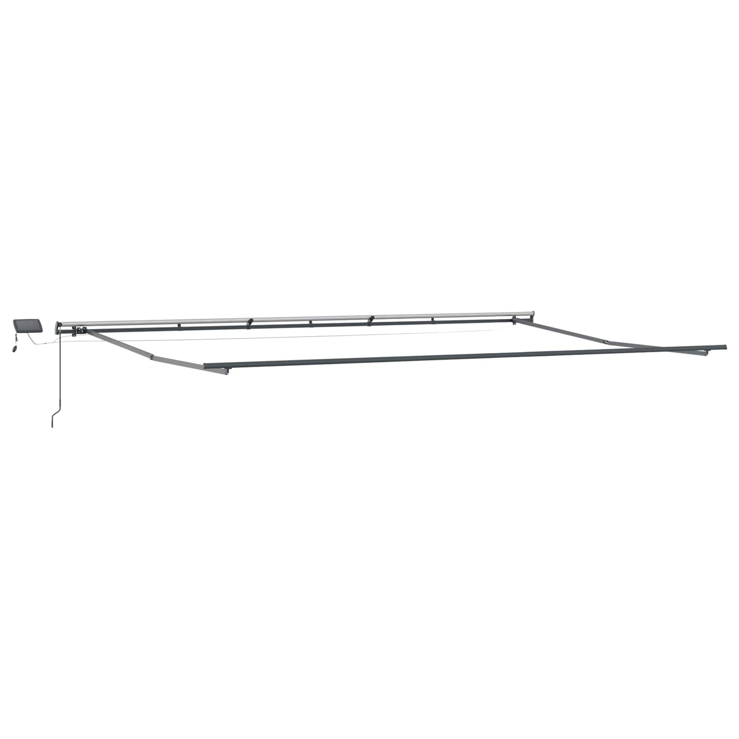 Retractable Awning Light grey 600 x 300 cm Fabric