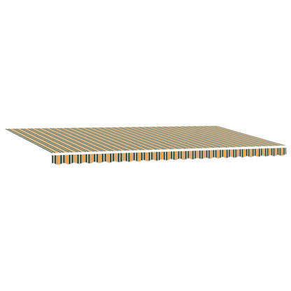 Retractable Awning Green and yellow 600 x 300 cm