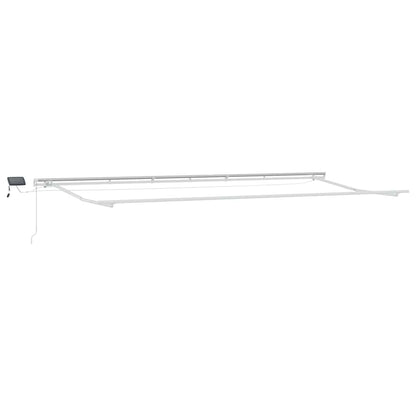 Retractable Awning Green and White 600 x 300 cm