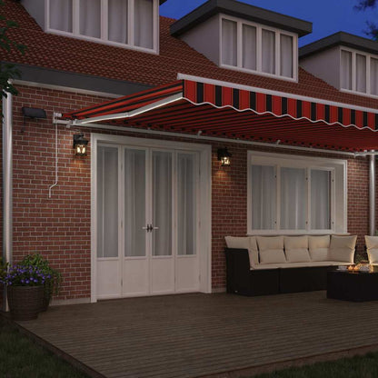 Retractable Awning Orange and brown 600 x 350 cm