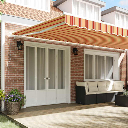 Retractable Awning Yellow and Orange 600 x 350 cm