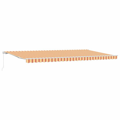 Retractable Awning Yellow and Orange 600 x 350 cm