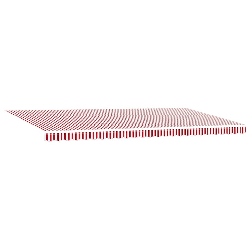 Retractable Awning Red and White 600 x 350 cm