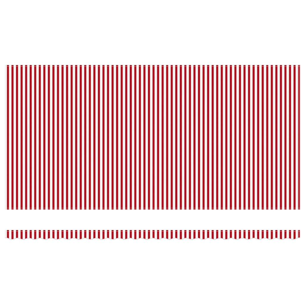 Retractable Awning Red and White 600 x 350 cm