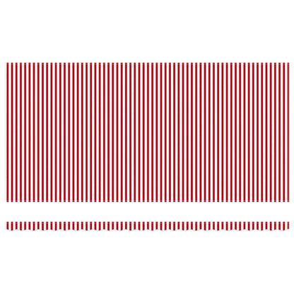Retractable Awning Red and White 600 x 350 cm