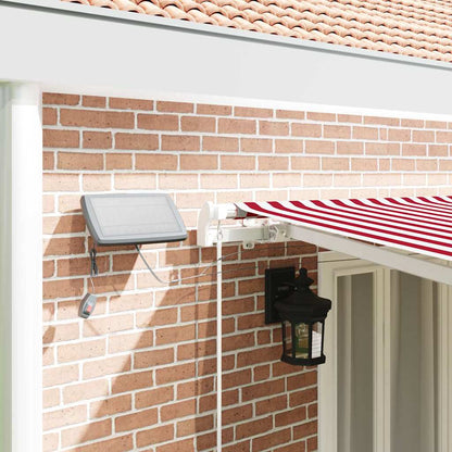 Retractable Awning Red and White 600 x 350 cm