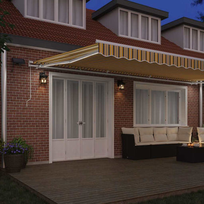 Retractable Awning Multicolour 600 x 350 cm