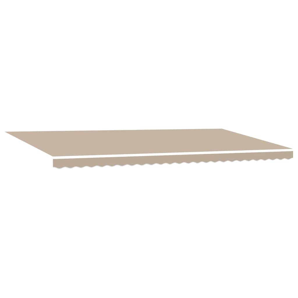 Retractable Awning Beige 600 x 350 cm Polyester and Aluminium
