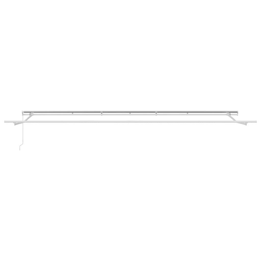 Retractable Awning Beige 600 x 350 cm Polyester and Aluminium