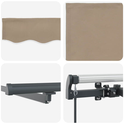 Retractable Awning Beige 600 x 350 cm Fabric