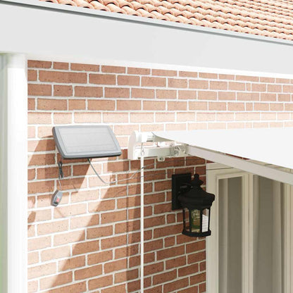 Retractable Awning White 600 x 350 cm Fabric and Aluminium