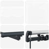 Awning Manual White 600 x 350 cm Polyester
