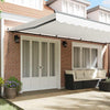 Awning Manual White 600 x 350 cm Polyester