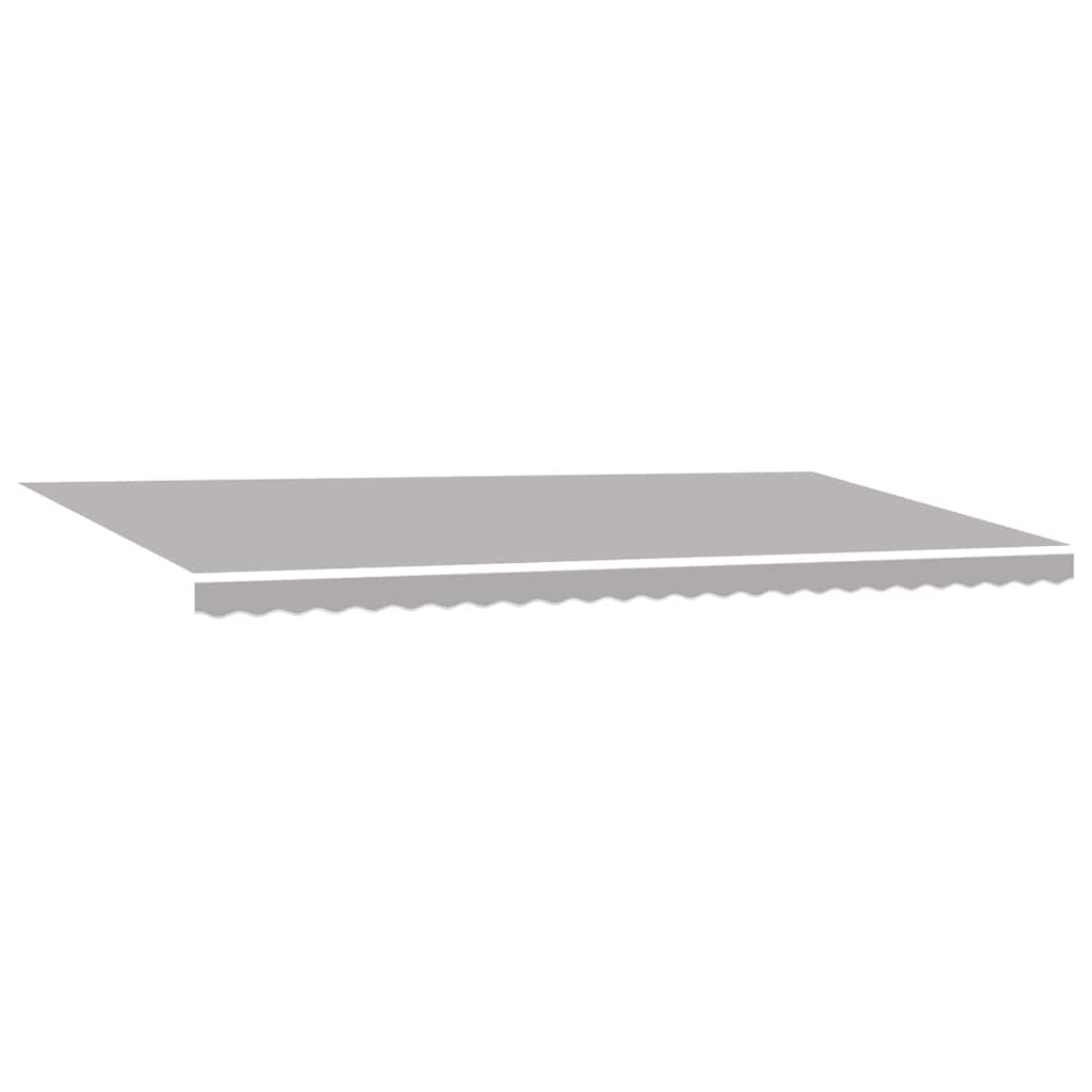 Retractable Awning Light Grey 600 x 350 cm Fabric and Steel