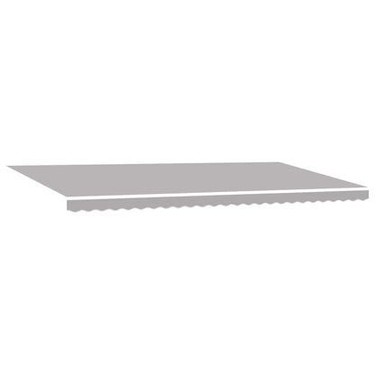 Retractable Awning Light Grey 600 x 350 cm Fabric and Steel