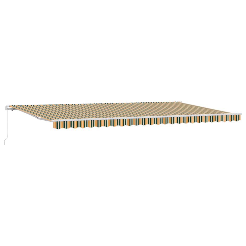 Retractable Awning Multicolour 600 x 350 cm