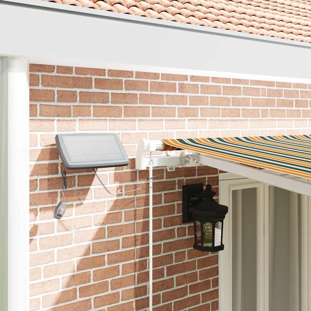 Retractable Awning Green and yellow 600 x 350 cm
