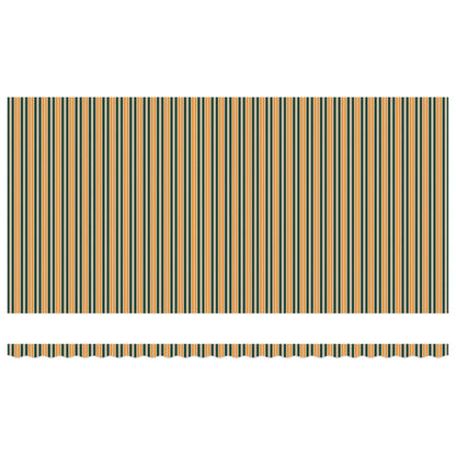 Retractable Awning Green and yellow 600 x 350 cm Fabric