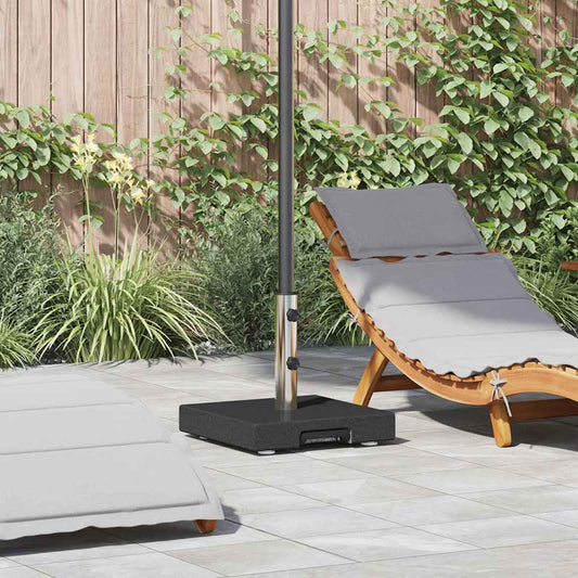 Parasol Base Black 41 x 41 x 37 cm Granite
