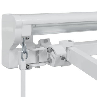 Awning Frame Manual Adjustable White 3 x 2 m Steel