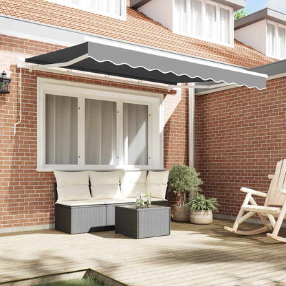 Awning Frame Retractable Manual White 3 x 2 m Metal