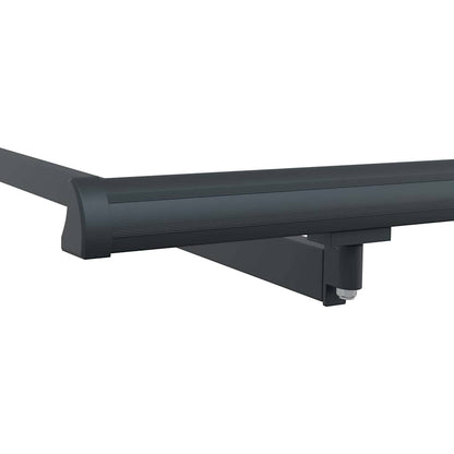 Awning Frame Retractable Manual Anthracite 2.5 x 2 m Metal