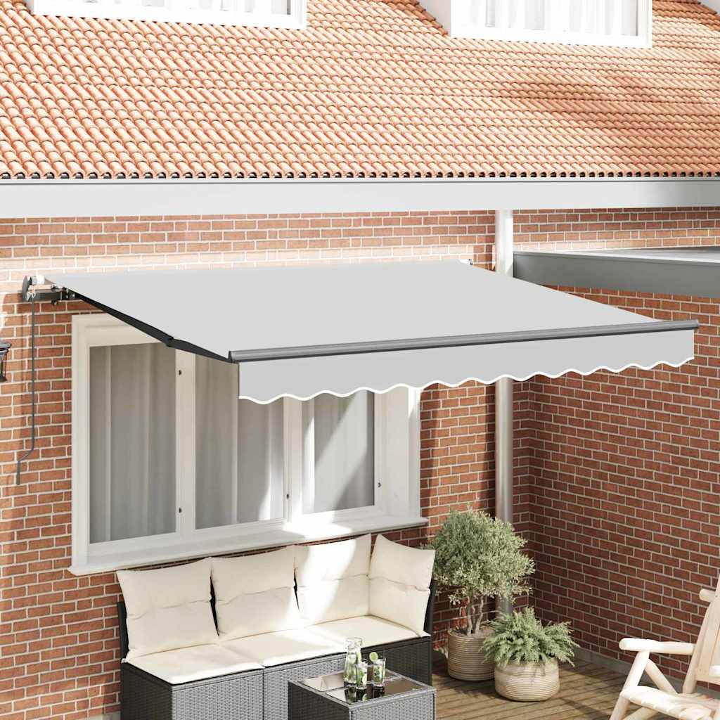 Awning Frame Retractable Manual Anthracite 2.5 x 2 m Metal