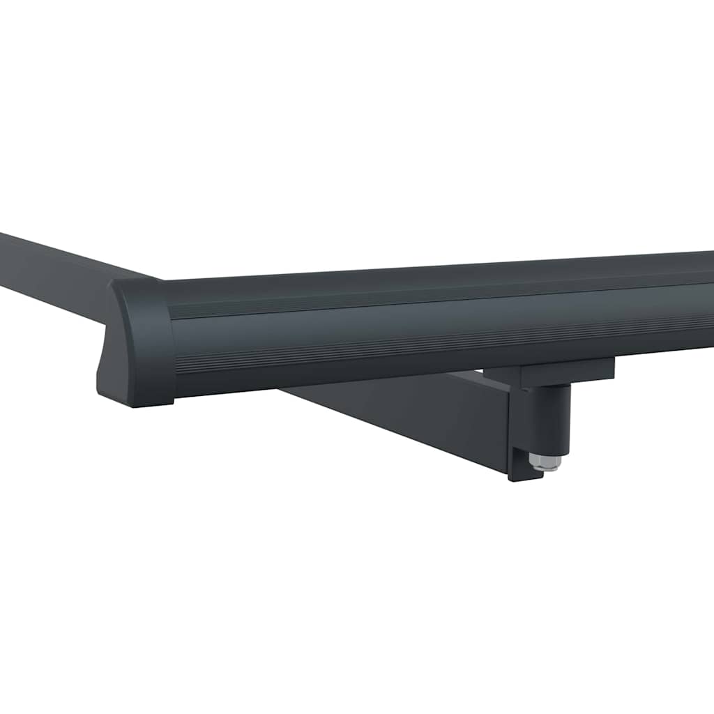 Awning Frame Retractable Manual Anthracite 4 x 2 m Metal