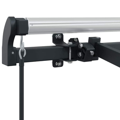 Awning Frame Retractable Manual Anthracite 4 x 2 m Metal