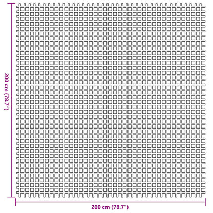 Tent Carpet Anthracite 200 x 200 cm Polyester