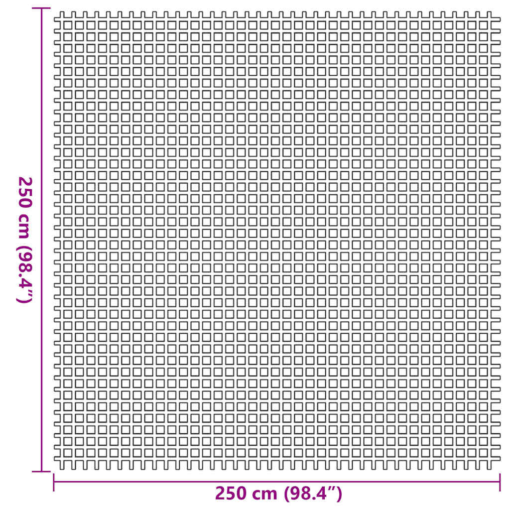 Tent Carpet Anthracite 250 x 250 cm Polyester
