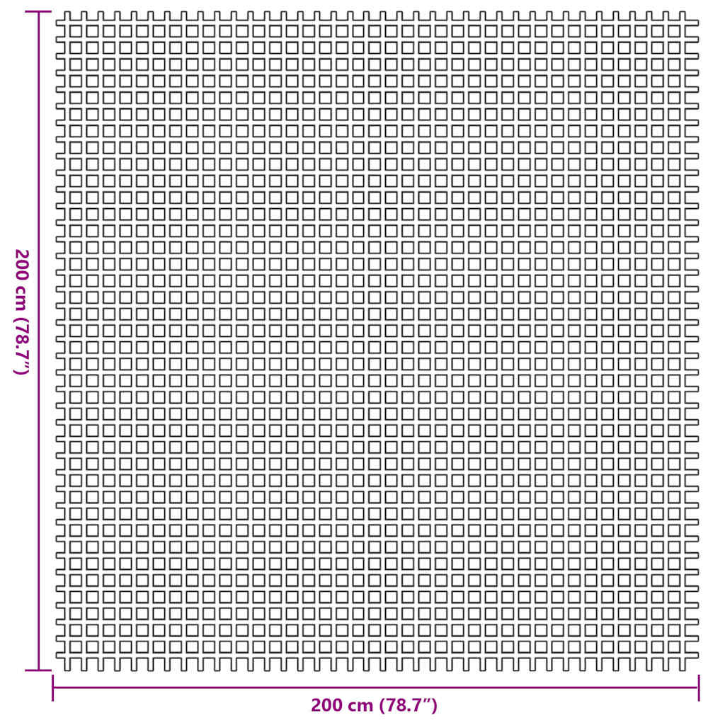 Tent Carpet Blue 200 x 200 cm Polyester