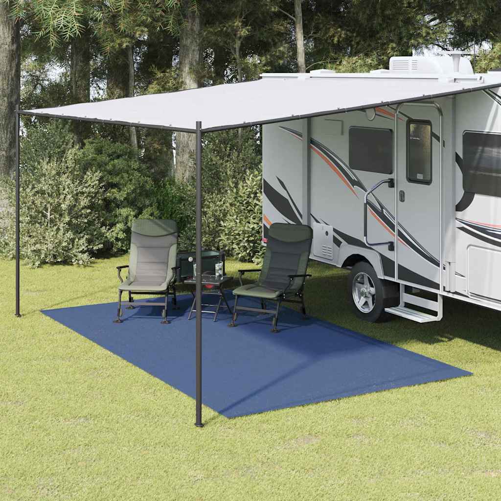 Tent Carpet Blue 400 x 350 cm Polyester
