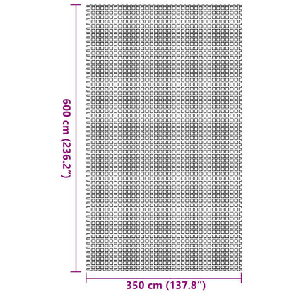 Tent Carpet Blue 600 x 350 cm Polyester